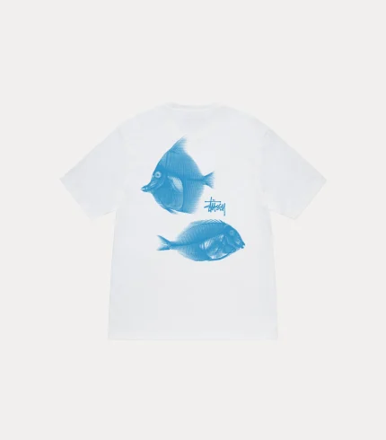 Stussy Well Suited X Ray Fishing White Shirt