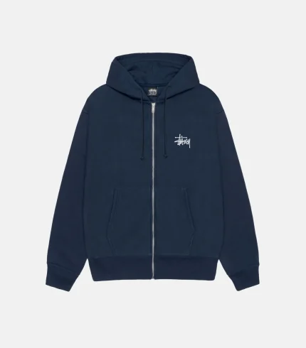 BASIC STUSSY ZIP HOODIE