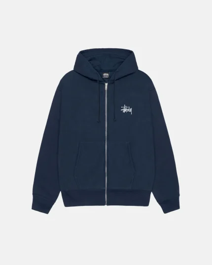 BASIC STUSSY ZIP HOODIE
