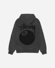 Stussy 8-Ball Zip Hoodie – Pigment Dyed Black