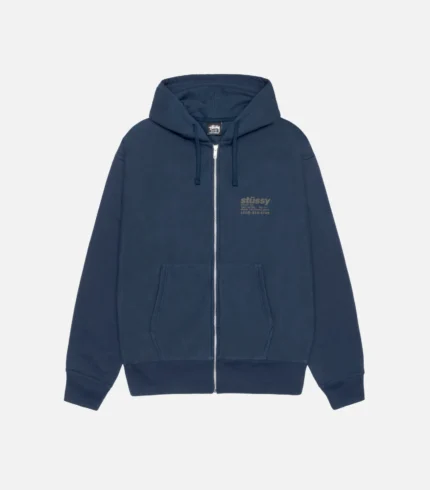 DNA ZIP HOODIE BLUE