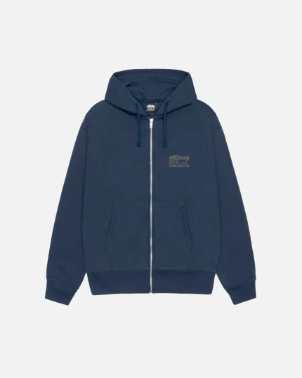 DNA ZIP HOODIE BLUE
