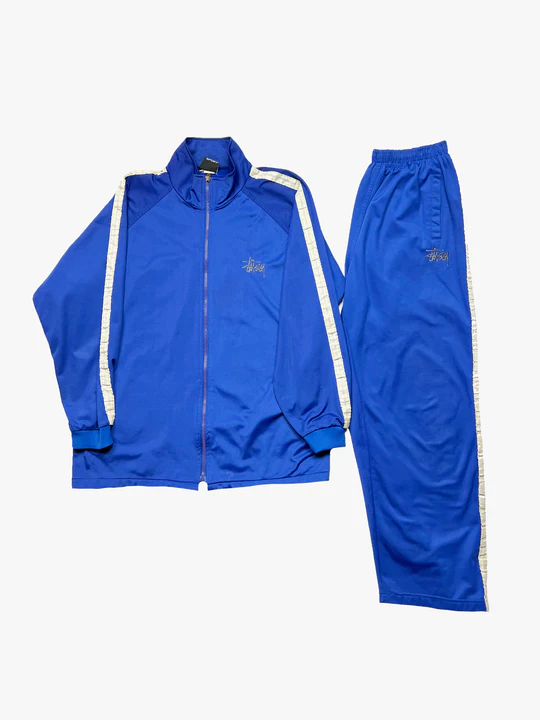 Stussy Sport Blue Full Tracksuit 90 s